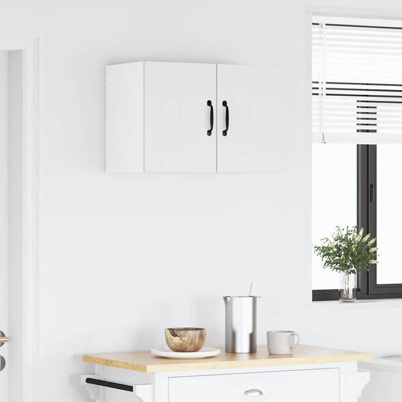 Casa si Gradina - Mobilier - Comode si corpuri - Corpuri bucatarie - Dulap suspendat de bucatarie cu raft 2 pcs Alb 30 x 31 x 40 cm - Infinity.ro