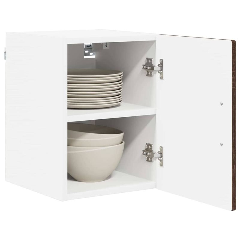 Casa si Gradina - Mobilier - Comode si corpuri - Corpuri bucatarie - Dulap suspendat de bucatarie cu raft 2 pcs Stejar inchis - Infinity.ro
