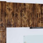 Casa si Gradina - Mobilier - Comode si corpuri - Corpuri bucatarie - Dulap suspendat de bucatarie cu raft 2 pcs Stejar fumuriu - Infinity.ro