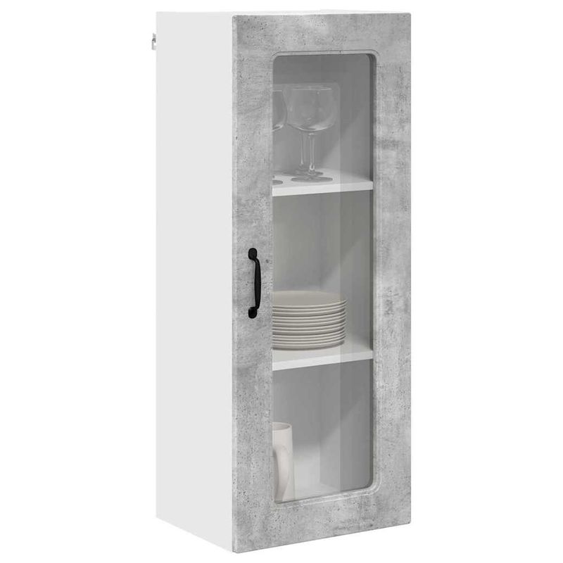 Casa si Gradina - Mobilier - Comode si corpuri - Corpuri bucatarie - Dulap suspendat de bucatarie Gri din beton 40 x 31 x 100 cm - Infinity.ro