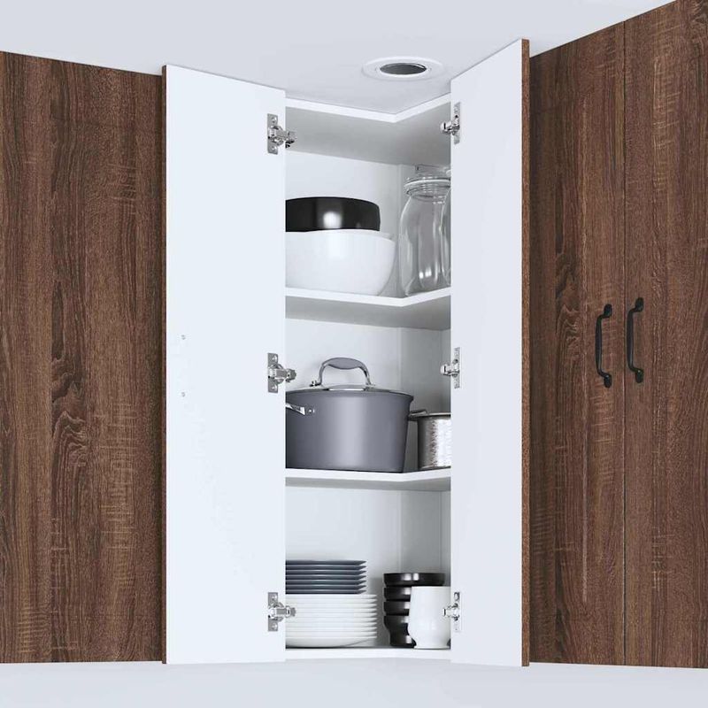 Casa si Gradina - Mobilier - Comode si corpuri - Corpuri bucatarie - Dulap suspendat de bucatarie Stejar inchis 57 x 57 x 100 cm - Infinity.ro