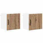 Casa si Gradina - Mobilier - Comode si corpuri - Corpuri bucatarie - Dulap suspendat de bucatarie cu raft 2 pcs Stejar Artizanal - Infinity.ro
