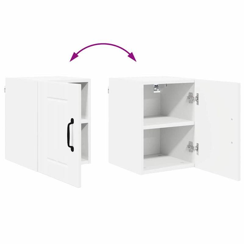 Casa si Gradina - Mobilier - Comode si corpuri - Corpuri bucatarie - Dulap suspendat de bucatarie cu raft 2 pcs Alb 30 x 31 x 40 cm - Infinity.ro