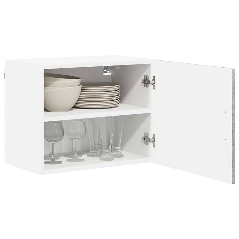 Casa si Gradina - Mobilier - Comode si corpuri - Corpuri bucatarie - Dulap suspendat de bucatarie cu raft Gri Sonoma 50 x 31 x 40 cm - Infinity.ro