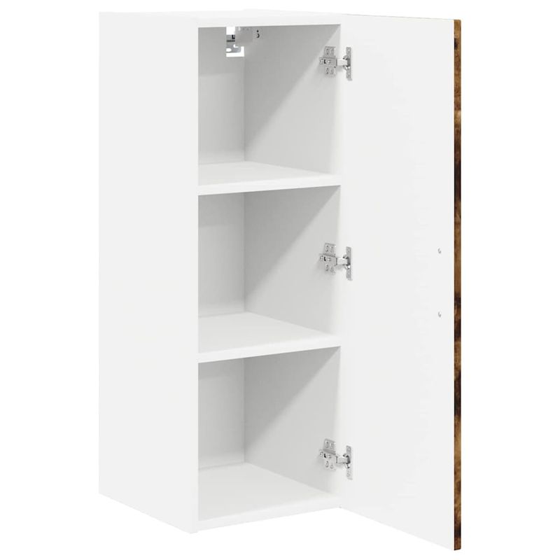 Casa si Gradina - Mobilier - Comode si corpuri - Corpuri bucatarie - Dulap suspendat de bucatarie cu raft 2 pcs Stejar fumuriu - Infinity.ro