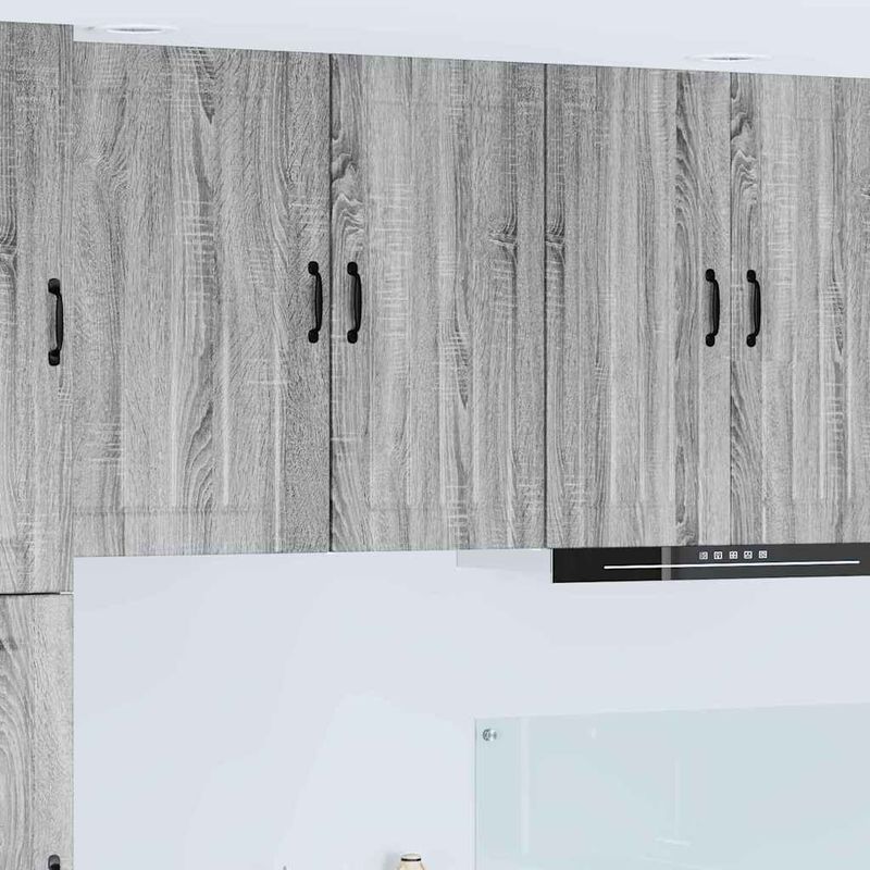 Casa si Gradina - Mobilier - Comode si corpuri - Corpuri bucatarie - Dulap suspendat de bucatarie cu raft Gri Sonoma 40 x 31 x 80 cm - Infinity.ro