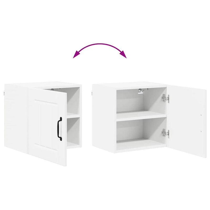 Casa si Gradina - Mobilier - Comode si corpuri - Corpuri bucatarie - Dulap suspendat de bucatarie cu raft 2 pcs Alb 40 x 31 x 40 cm - Infinity.ro