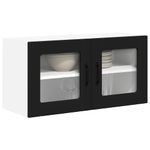 Casa si Gradina - Mobilier - Comode si corpuri - Corpuri bucatarie - Dulap suspendat de bucatarie cu raft Negru 80 x 31 x 40 cm - Infinity.ro