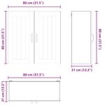 Casa si Gradina - Mobilier - Comode si corpuri - Corpuri bucatarie - Dulap suspendat de bucatarie Stejar Sonoma 80 x 31 x 80 cm - Infinity.ro