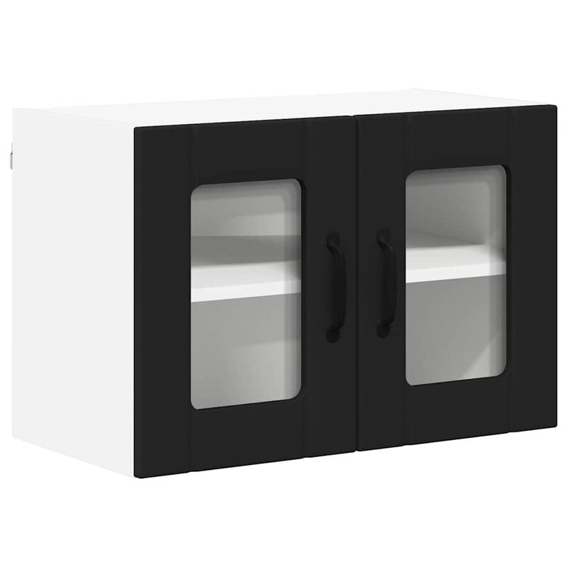 Casa si Gradina - Mobilier - Comode si corpuri - Corpuri bucatarie - Dulap suspendat de bucatarie 2 pcs Negru 60 x 31 x 40 cm - Infinity.ro