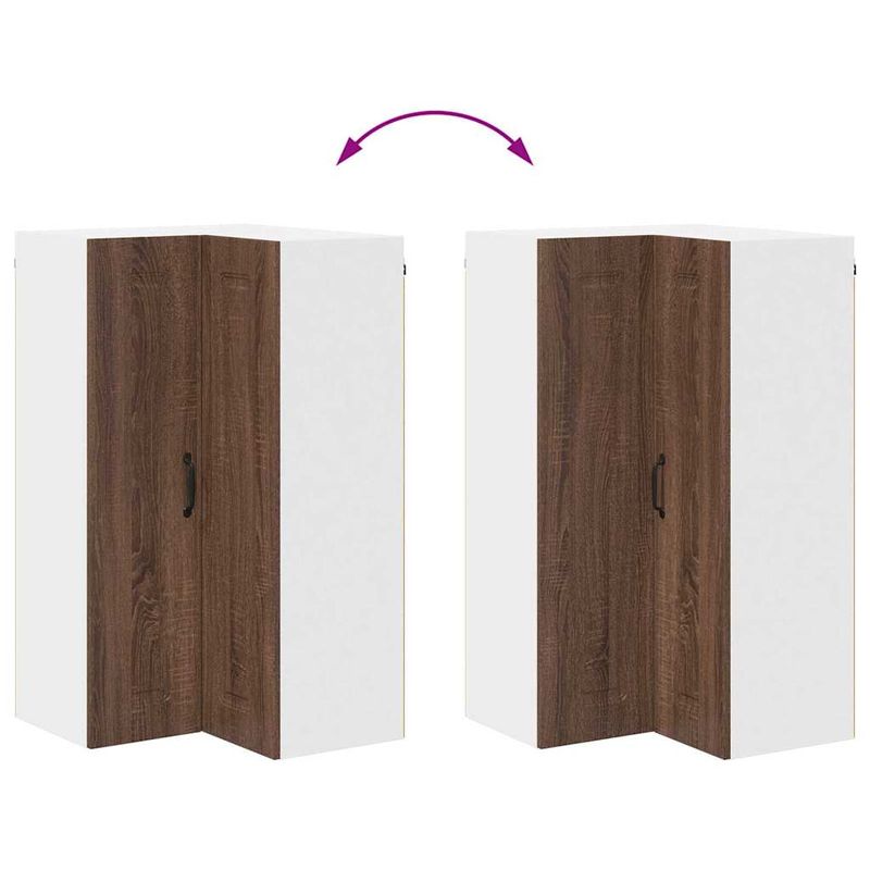 Casa si Gradina - Mobilier - Comode si corpuri - Corpuri bucatarie - Dulap suspendat de bucatarie Stejar inchis 57 x 57 x 100 cm - Infinity.ro
