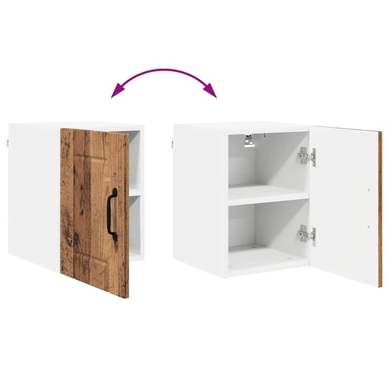 Casa si Gradina - Mobilier - Comode si corpuri - Corpuri bucatarie - Dulap suspendat de bucatarie 2 pcs Lemn Vechi 30 x 31 x 40 cm - Infinity.ro