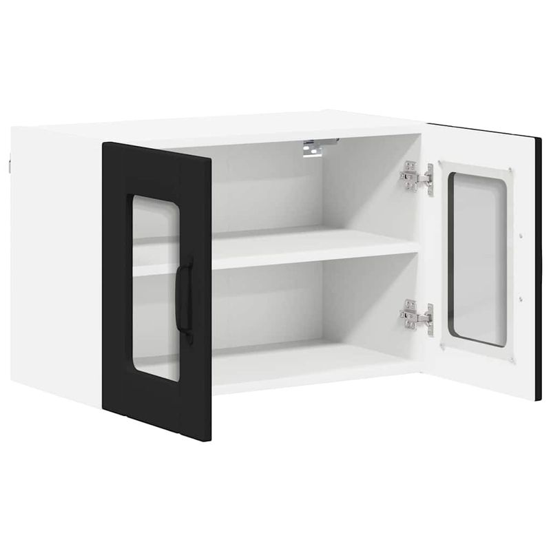 Casa si Gradina - Mobilier - Comode si corpuri - Corpuri bucatarie - Dulap suspendat de bucatarie 2 pcs Negru 60 x 31 x 40 cm - Infinity.ro