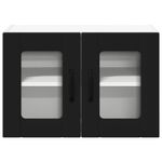 Casa si Gradina - Mobilier - Comode si corpuri - Corpuri bucatarie - Dulap suspendat de bucatarie 2 pcs Negru 60 x 31 x 40 cm - Infinity.ro