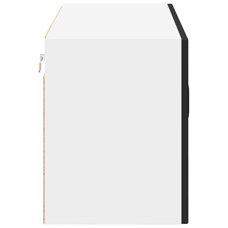 Casa si Gradina - Mobilier - Comode si corpuri - Corpuri bucatarie - Dulap suspendat de bucatarie cu raft Negru 80 x 31 x 40 cm - Infinity.ro