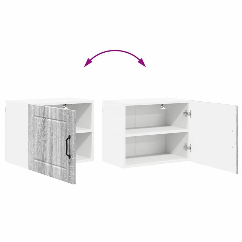 Casa si Gradina - Mobilier - Comode si corpuri - Corpuri bucatarie - Dulap suspendat de bucatarie cu raft Gri Sonoma 50 x 31 x 40 cm - Infinity.ro