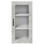 Casa si Gradina - Mobilier - Comode si corpuri - Corpuri bucatarie - Dulap suspendat de bucatarie cu raft 2 pcs Gri din beton - Infinity.ro
