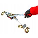 Casa si Gradina - Constructii - Depozitare, transport si protectie - Echipamente pentru transport si ridicat - Troliu manual 4 tone cu cablu – doua trepte de viteza, lungime 2,5 m – model MXM80741 - Infinity.ro