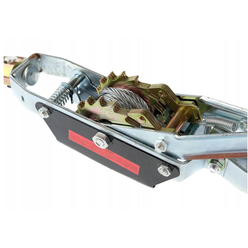 Casa si Gradina - Constructii - Depozitare, transport si protectie - Echipamente pentru transport si ridicat - Troliu manual 4 tone cu cablu – winch profesional cu doua trepte de viteza, 2,5 m – model XM80741 - Infinity.ro