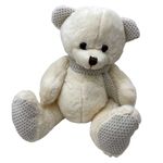 Jucarii, Copii si Bebe - Jucarii si jocuri - Jucarii de plus - Ursulet crem de plus Maxi lumanare botez - Infinity.ro
