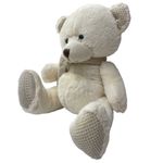 Jucarii, Copii si Bebe - Jucarii si jocuri - Jucarii de plus - Ursulet crem de plus Maxi lumanare botez - Infinity.ro