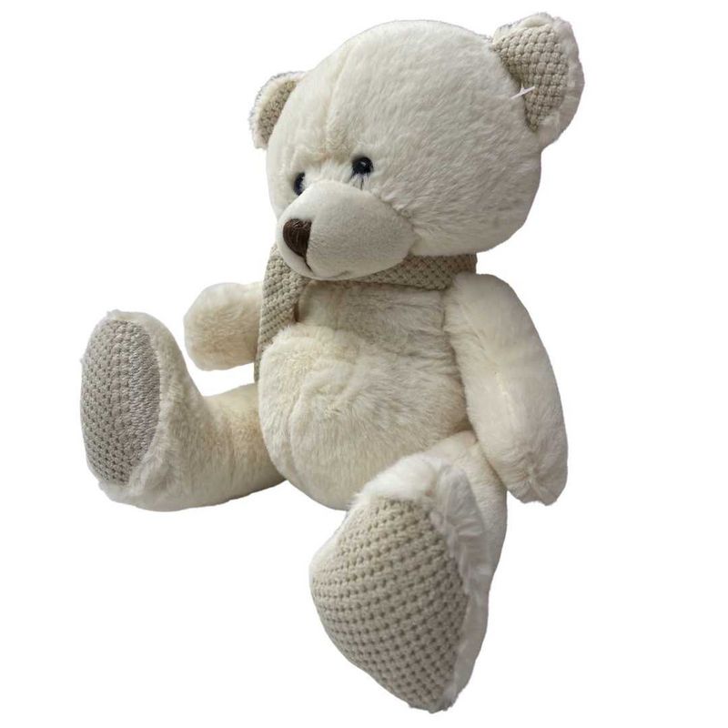 Jucarii, Copii si Bebe - Jucarii si jocuri - Jucarii de plus - Ursulet crem de plus Maxi lumanare botez - Infinity.ro