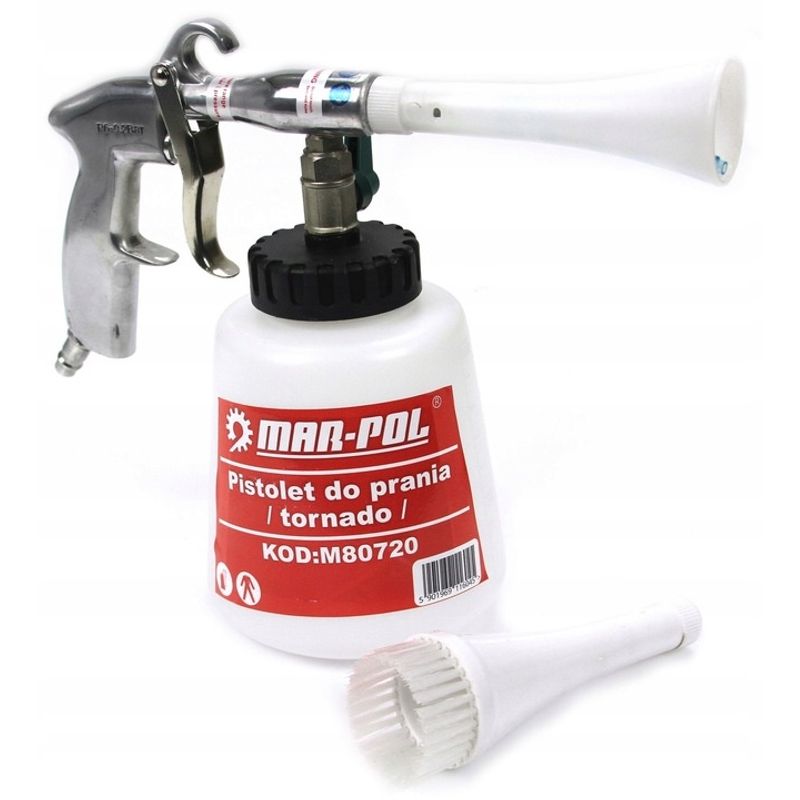 Casa si Gradina - Constructii - Scule electrice si accesorii - Scule multifunctionale si accesorii - Pistol pneumatic Tornador pentru spalare tapiterie 280 l/min 1L – MXM80720 - Infinity.ro