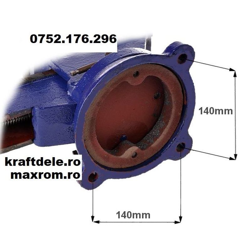 Casa si Gradina - Constructii - Scule de mana si unelte - Seturi scule - Menghina triaxiala rotativa cu nicovala 200 mm KraftDele KD1104 TBC - Infinity.ro