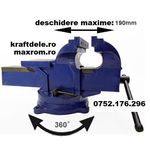 Casa si Gradina - Constructii - Scule de mana si unelte - Seturi scule - Menghina triaxiala rotativa cu nicovala 200 mm KraftDele KD1104 TBC - Infinity.ro