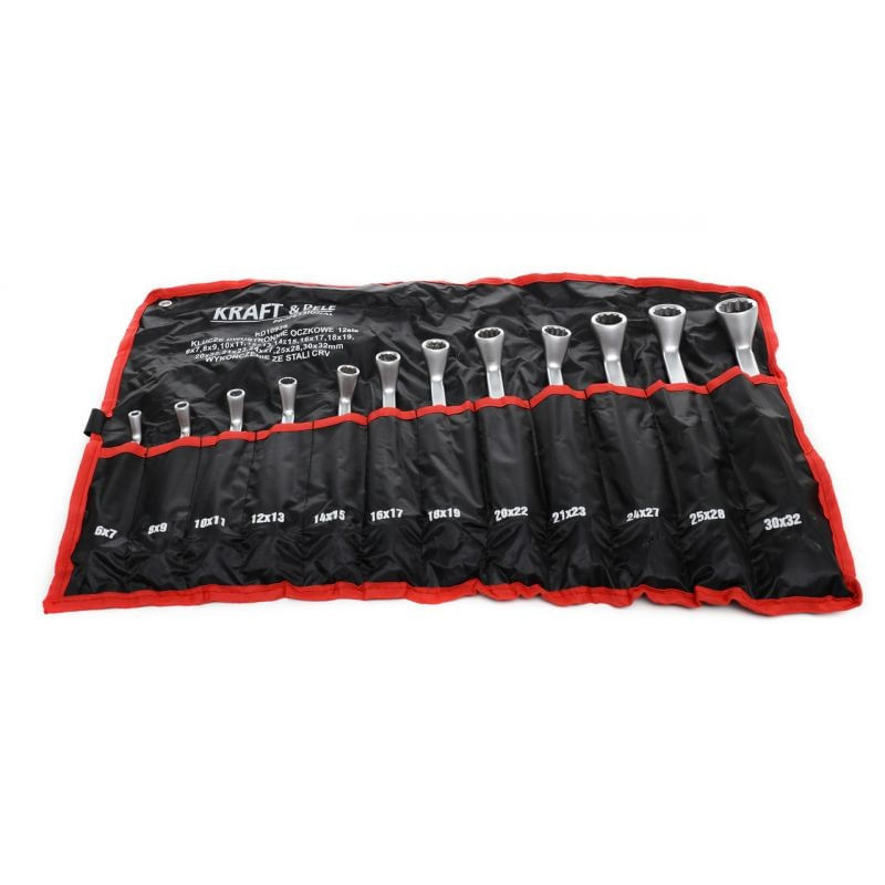 Casa si Gradina - Constructii - Scule de mana si unelte - Chei si truse chei - Set chei inelare 12 piese 6 - 32 mm KraftDele KD10939 TBC - Infinity.ro