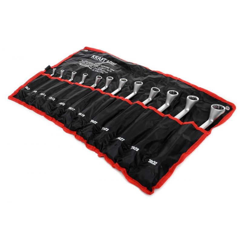 Casa si Gradina - Constructii - Scule de mana si unelte - Chei si truse chei - Set de 12 chei inelare cu dimensiuni combinate 6 - 32 mm pentu atelier auto - Infinity.ro