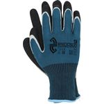 Casa si Gradina - Constructii - Echipamente de lucru - Manusi protectia muncii - Manusi de protectie din latex dublat, Reis, flexibile, rezistente la abraziune, Rtela Dual 8 Albastru - Infinity.ro