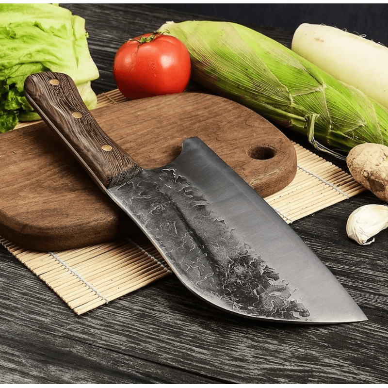 Casa si Gradina - Bucatarie si vesela - Vesela si tacamuri - Cutite si seturi de cutite - Cutit Japonez Profesional, Otel Inoxidabil, Maner Antiaderent, Lama Ascutita si Durabila, Lungime 30cm, FOXTER® - Infinity.ro