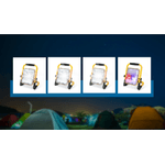 Sport si Outdoor - Camping - Articole solare camping - Alte articole solare camping - Proiector LED Portabil 100W, 6500K, IP66, 360°, Aluminiu, Iluminare puternica in 4 moduri, Autonomie pana la 12 ore - Infinity.ro