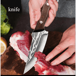 Sport si Outdoor - Camping - Cutite, bricege si accesorii - Cutit Outdoor, 21 cm, Otel inoxidabil, Teaca protectie, Maner Antiaderent Ergonomic din lemn, Lama Ascutita si Durabila - Infinity.ro