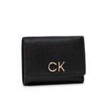 Fashion, accesorii si bijuterii - Barbati - Accesorii barbati - Portofele barbati - Set portofel si breloc Calvin Klein Trifold Xxs + Keyfob K60K608906 Negru 9.5 x 7.5 x 2 cm - Infinity.ro