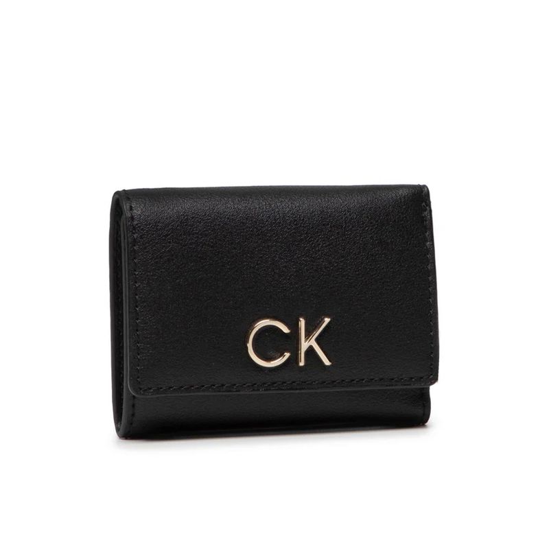 Fashion, accesorii si bijuterii - Barbati - Accesorii barbati - Portofele barbati - Set portofel si breloc Calvin Klein Trifold Xxs + Keyfob K60K608906 Negru 9.5 x 7.5 x 2 cm - Infinity.ro