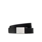 Fashion, accesorii si bijuterii - Barbati - Accesorii barbati - Curele barbati - Curea barbati Calvin Klein Clean Plaque Belt Gs 2 Straps K50K507937 85 Negru - Infinity.ro