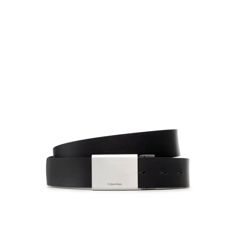 Fashion, accesorii si bijuterii - Barbati - Accesorii barbati - Curele barbati - Curea barbati Calvin Klein Clean Plaque Belt Gs 2 Straps K50K507937 85 Negru - Infinity.ro