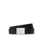 Fashion, accesorii si bijuterii - Barbati - Accesorii barbati - Curele barbati - Curea barbati Calvin Klein Clean Plaque Belt Gs 2 Straps K50K507937 85 Negru - Infinity.ro