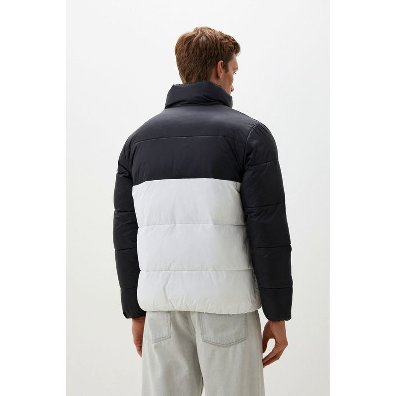 Fashion, accesorii si bijuterii - Barbati - Imbracaminte - Jachete si geci barbati - Geaca de iarna Calvin Klein Jeans J30J325584 L INTL Negru | Alb - Infinity.ro