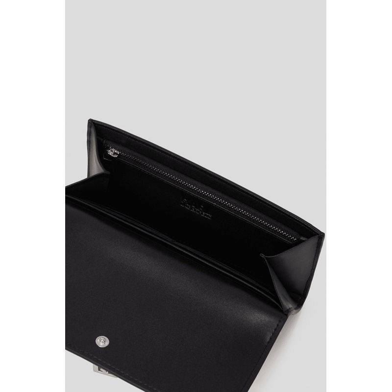 Fashion, accesorii si bijuterii - Femei - Accesorii femei - Portofele femei - Portofel Dama mediu Karl Lagerfeld K/Locked Negru 18.5 x 9 x 2 cm - Infinity.ro