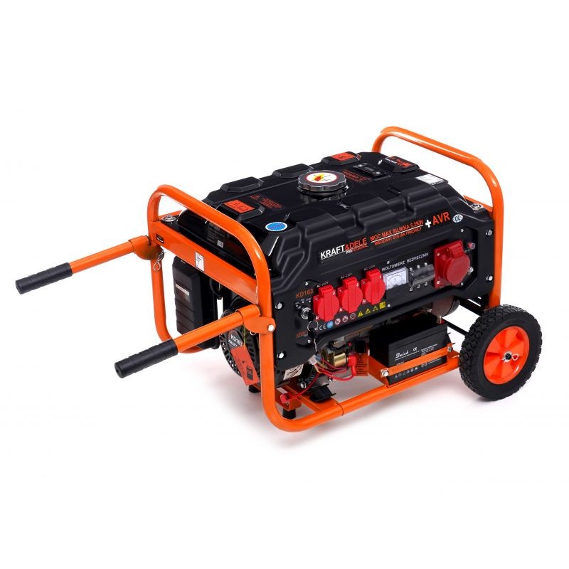 Casa si Gradina - Electrice - Generatoare electrice - Generator de curent, Kraft&Dele, KD163, 3500W, 12/230V/380V, 15L - Infinity.ro