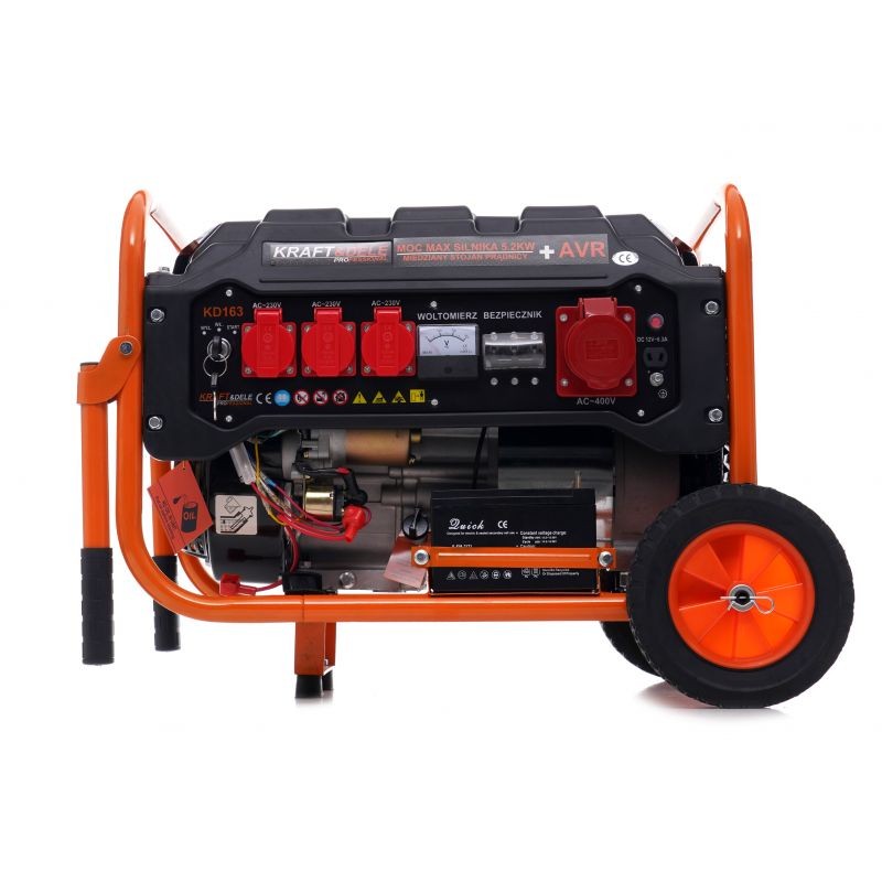 Casa si Gradina - Electrice - Generatoare electrice - Generator de curent, Kraft&Dele, KD163, 3500W, 12/230V/380V, 15L - Infinity.ro