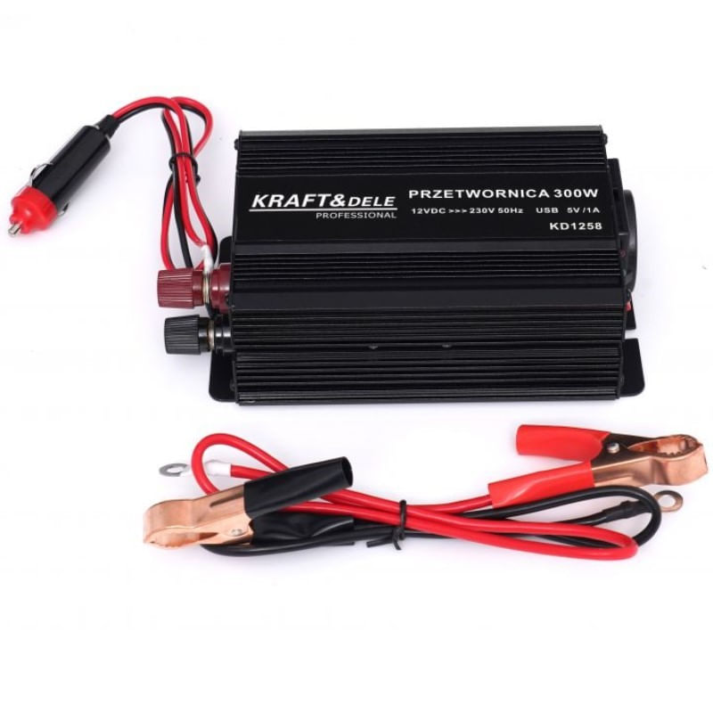 Auto si Moto - Reparatii si depanare - Invertoare auto - Convertor de tensiune, 300W - 600W 12V, KD1258, Kraft&Dele - Infinity.ro