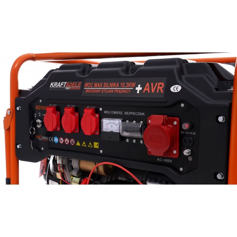 Casa si Gradina - Electrice - Generatoare electrice - Generator de curent, 5500W 12/230V/380V, KD165, Kraft&Dele - Infinity.ro