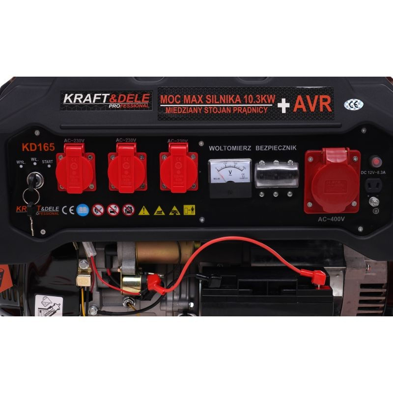 Casa si Gradina - Electrice - Generatoare electrice - Generator de curent, 5500W 12/230V/380V, KD165, Kraft&Dele - Infinity.ro