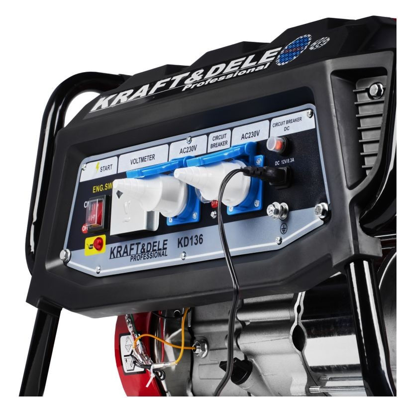 Casa si Gradina - Electrice - Generatoare electrice - Generator de curent, Kraft&dele, 3000w, pe benzina, KD136 - Infinity.ro