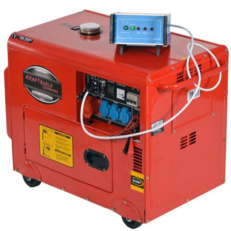 Casa si Gradina - Electrice - Generatoare electrice - Generator motorina cu ATS Kraft&Dele KD121, 7000W, 230/400V - Infinity.ro