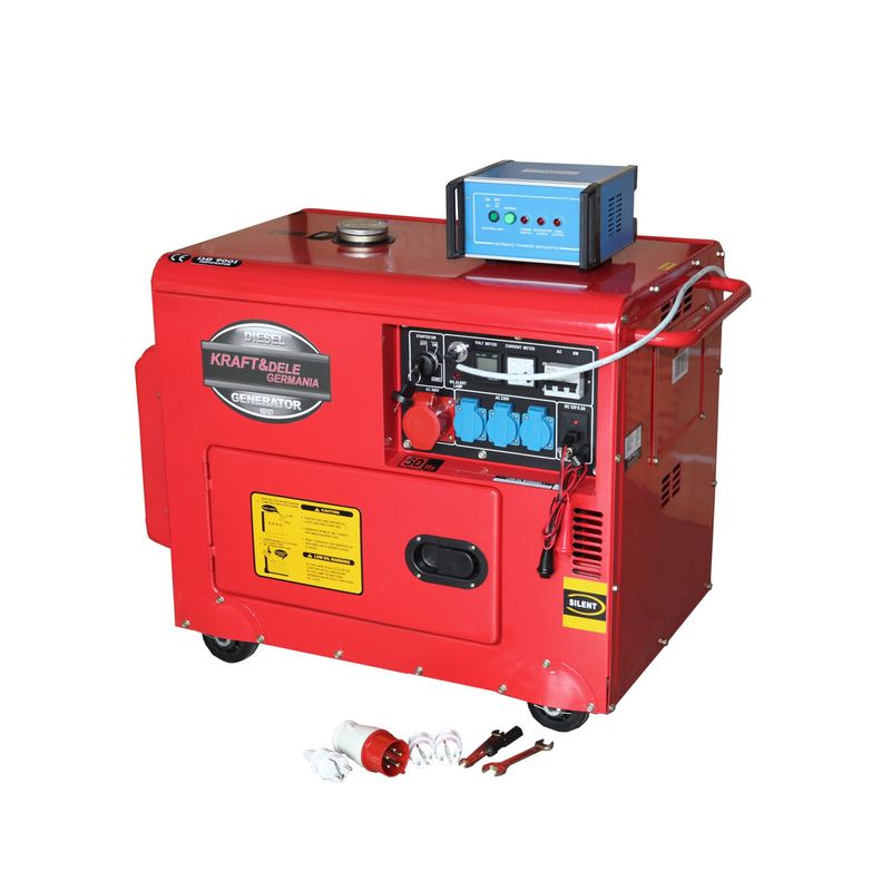 Casa si Gradina - Electrice - Generatoare electrice - Generator motorina cu ATS Kraft&Dele KD121, 7000W, 230/400V - Infinity.ro
